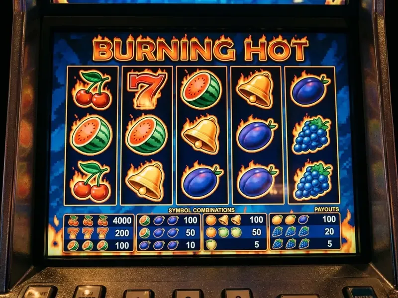 burning hot simboli un izmaksu tabula