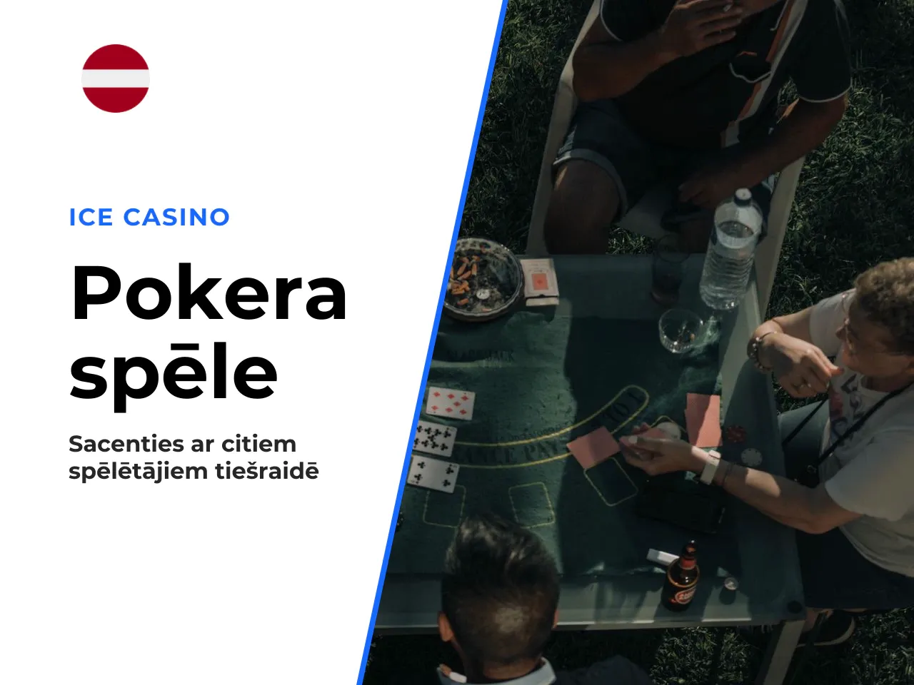 Poker game pret citiem spēlētājiem. Poker