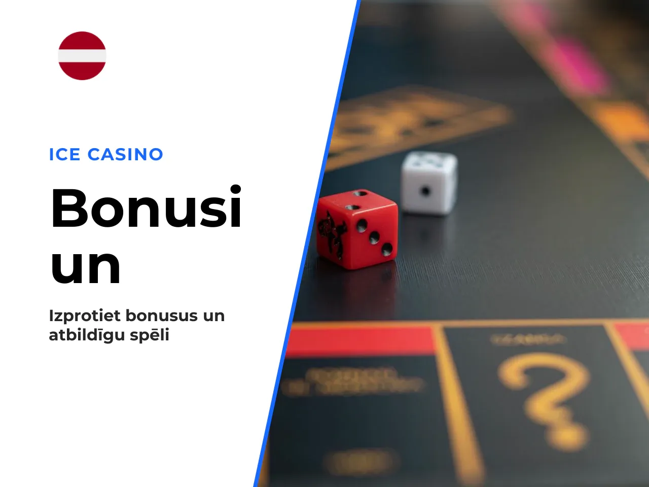 Bonusi, wager aprēķins un atbildīgas spēles