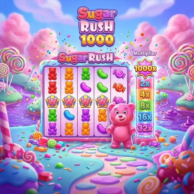 Sugar Rush 1000 demo spēlēt slotu