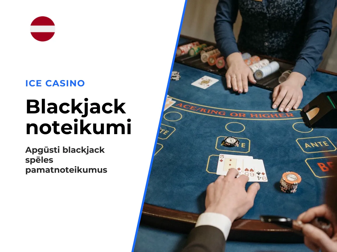 Classic blackjack un noteikumu variācijas pie