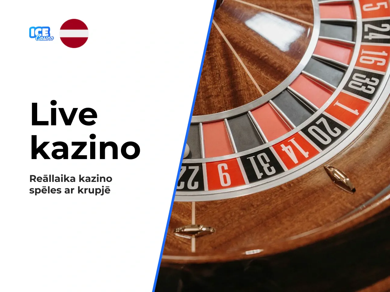Live kazino, rulete un pokers. Live