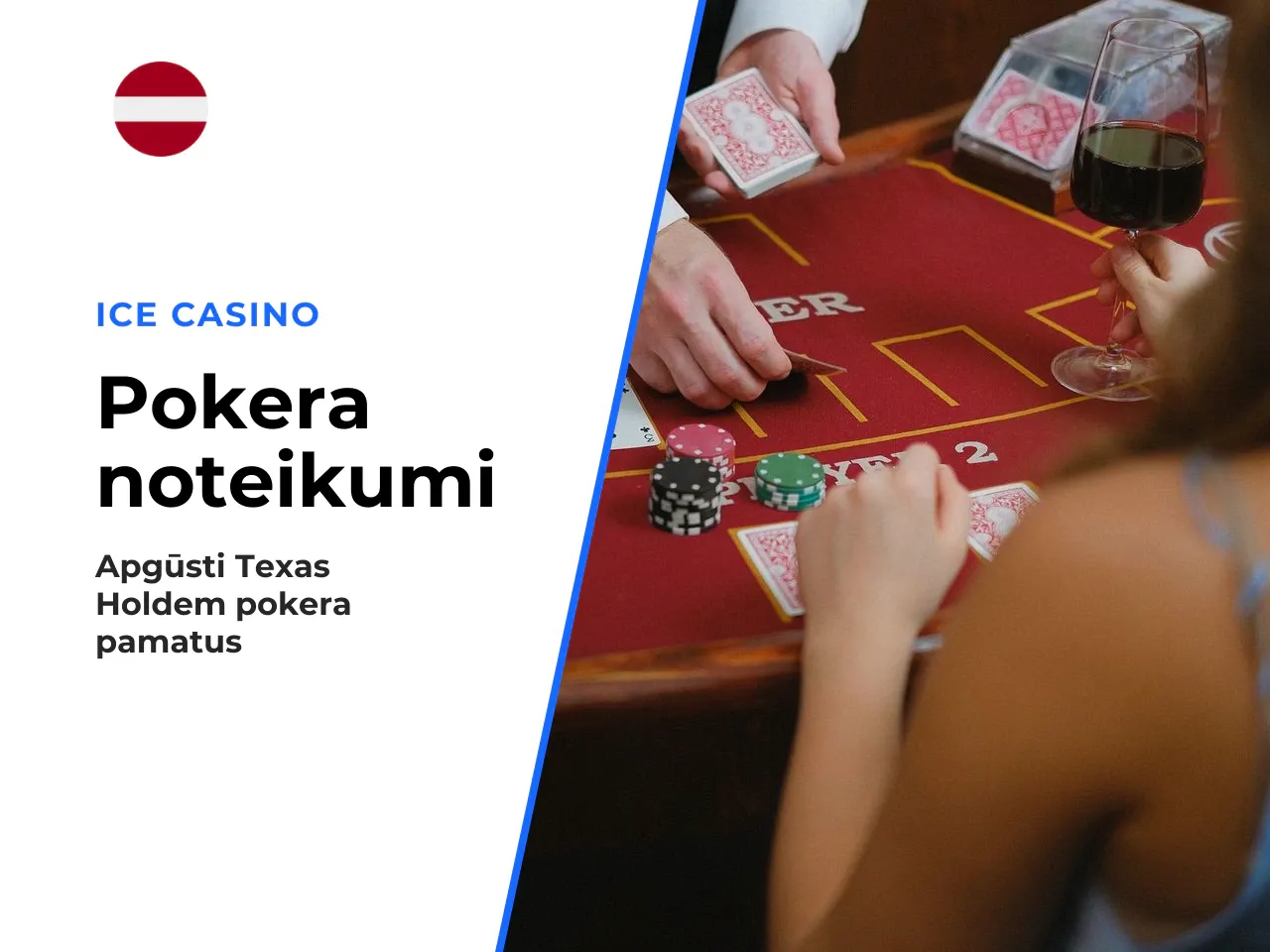 Texas Hold'em pamatnoteikumi iesācējiem. Texas Hold'em