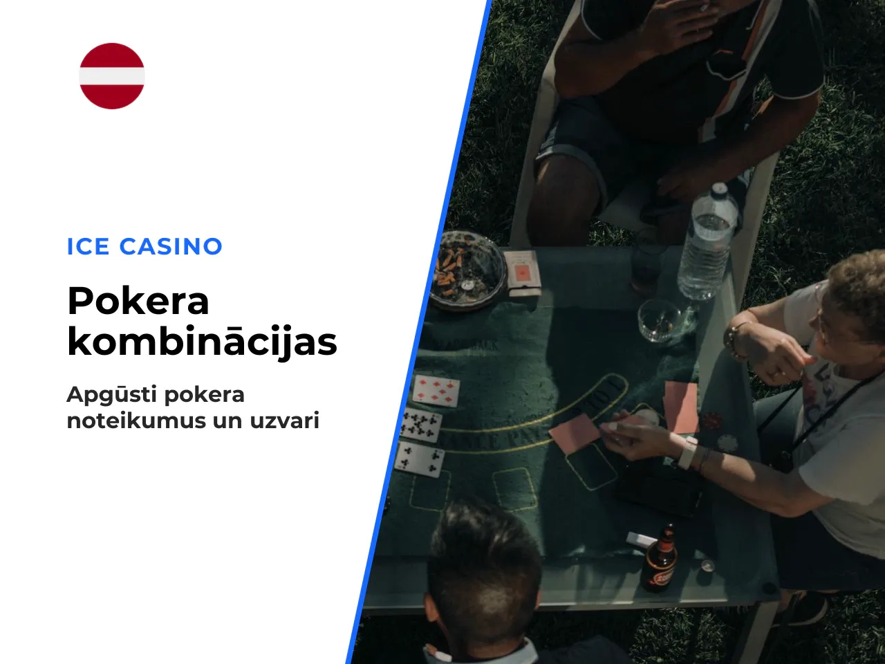 Hand kombinācijas un likmju struktūra. Texas