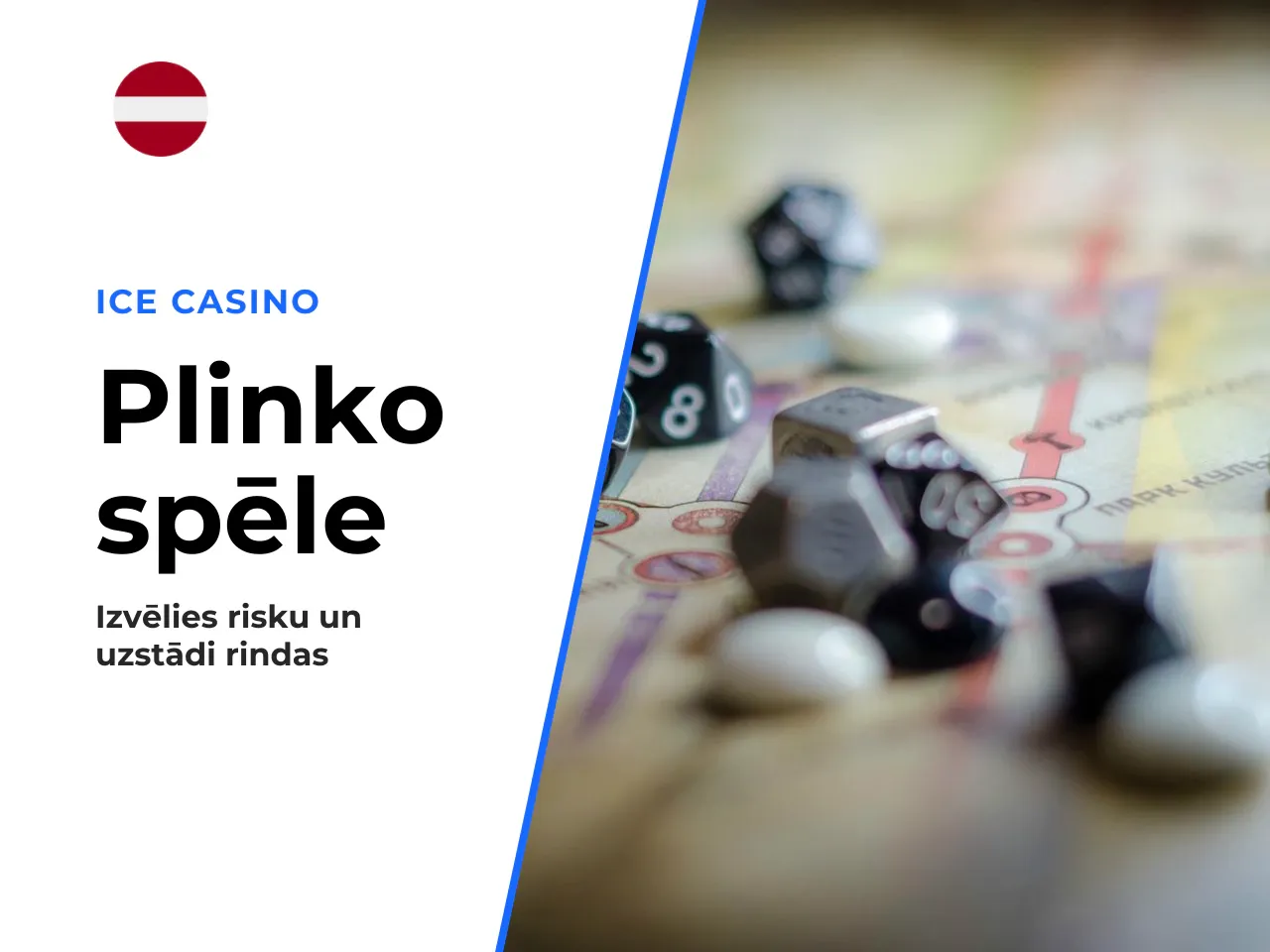 Rindu skaits un riska līmenis Plinko
