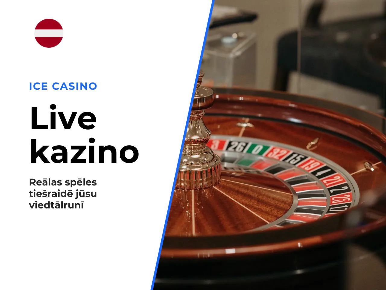 Live spēles ICE Casino Mobile vidē